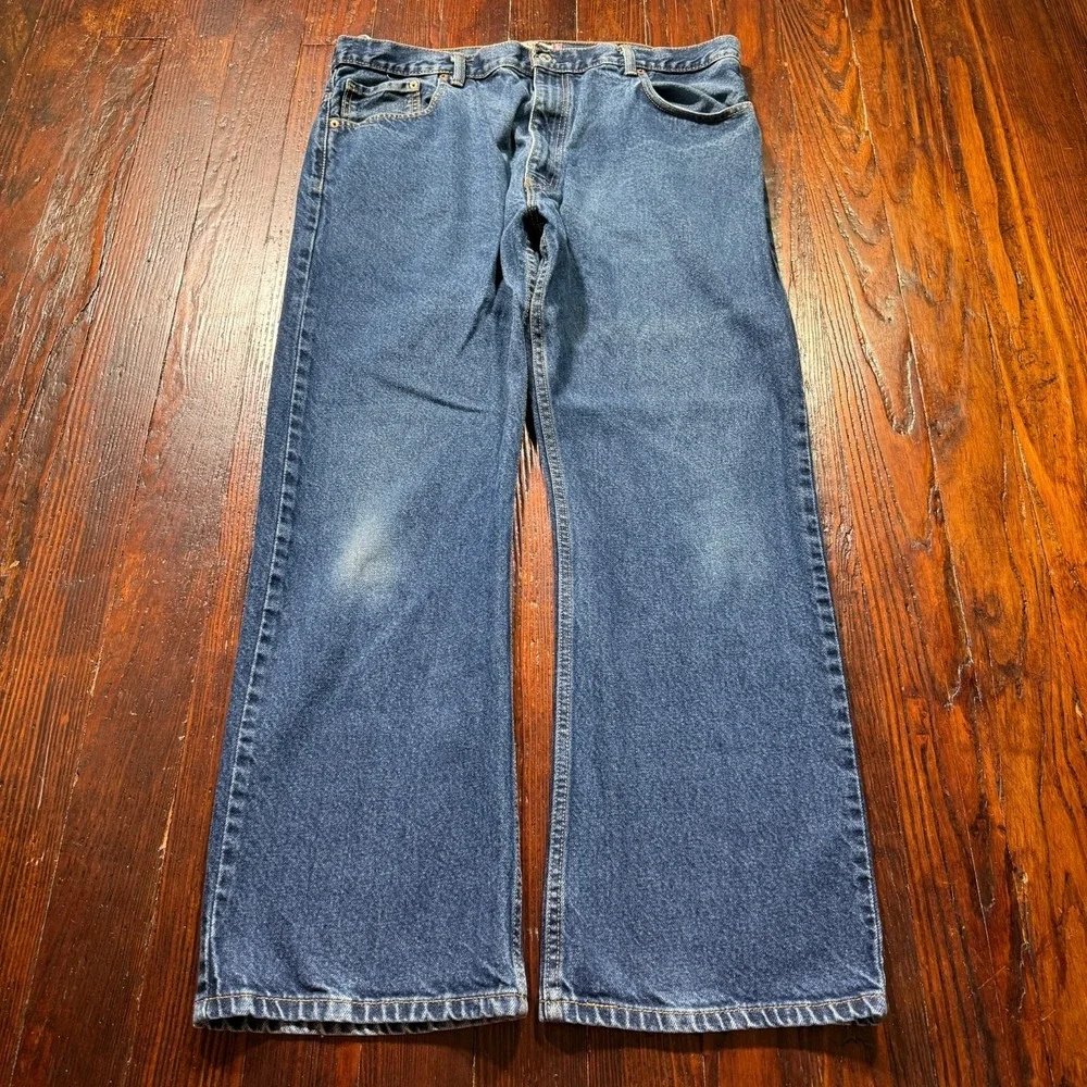 Vintage Levis 517 Jeans Mens 40x30 Blue Bootcut Fade Whiskers Cowboy Western Y2K